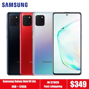 Global Version Samsung Galaxy Note10 Lite N770F-DS 4G Mobile Phone 8GB 128GB OctaCore 6.7″1080x2400P 4500mAh 12MP NFC Android 10