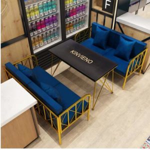 Nordic minimalist modern industrial style Loft tieyi sofa tea table table chair combination dessert shop coffee shop clothing st