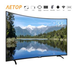 free shipping – bluetooth led curved screen tv 4k HD 55 inch television android smart tv with wifi