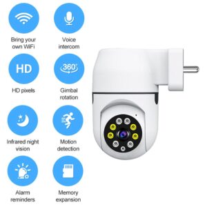WiFi HD Surveillance Camera Two-way Audio 720P/1080P Wireless  IP Camera Wall Mounted Motion Detection Baby Monitor